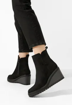 Botine cu platforma Chetana V2 negre imagine