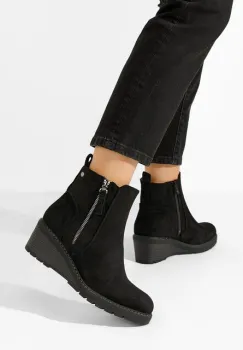 Botine cu platforma Odores V2 negre imagine