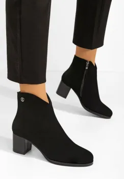 Botine dama cu toc Paulene V2 negre imagine