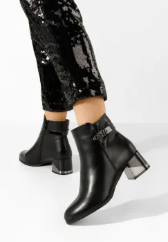 Botine dama elegante Zenira negre imagine