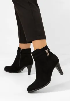 Botine elegante Aliseia negre imagine