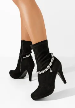 Botine elegante Isletta negre imagine