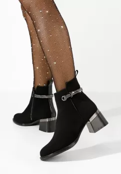 Botine elegante Preciousa negre imagine