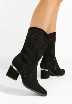 Cizme cowboy dama Dabiera negre imagine