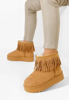 Cizme cu platforma Yasmine camel imagine