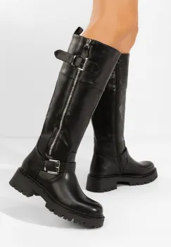 Cizme dama Pavora negre imagine