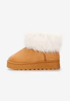 Cizme fete Zamina C camel imagine