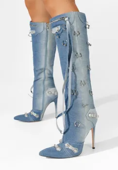 Cizme lungi cu toc imagine