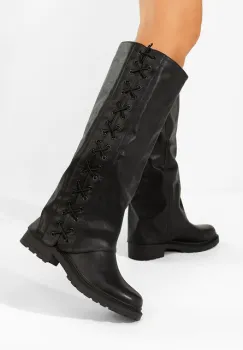 Cizme lungi fara toc imagine