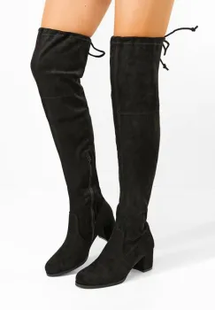 Cizme lungi peste genunchi Mystica negre imagine