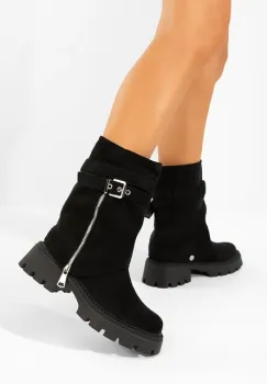 Cizme scurte dama Ginesia negre imagine