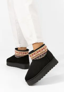 Cizme tip ugg Joye negre imagine