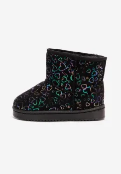Cizme tip ugg Lindsy negre imagine