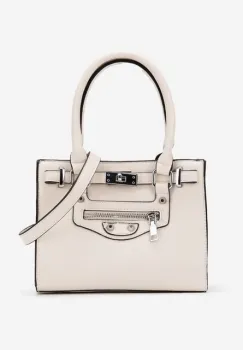 Geanta de mana Fernanda bej imagine