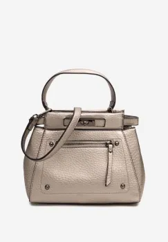 Geanta de mana Yalina argintie imagine