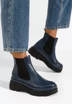 Ghete chelsea dama Avelyn navy imagine