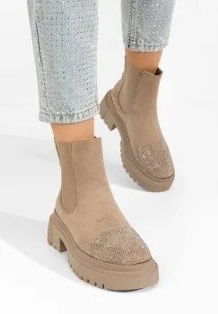 Ghete cu platforma Kashia kaki imagine