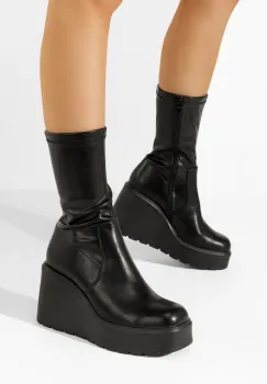 Ghete cu platforma Rozlin V2 negre imagine