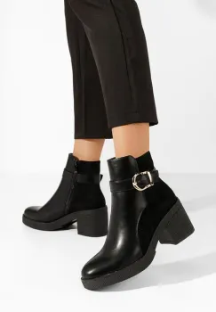 Ghete cu toc Hasina negre imagine