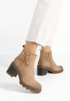 Ghete cu toc Rozeda bej imagine