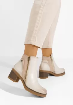 Ghete cu toc Terenzi bej imagine