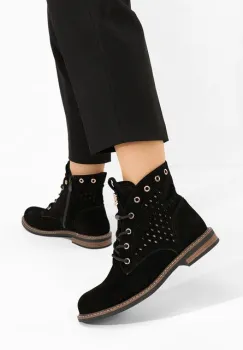 Ghete dama piele Farella negre imagine