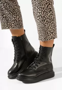 Ghete dama piele Iratea V2 negre imagine