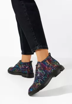 Ghete dama piele Isara V2 negre imagine