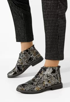 Ghete dama piele Kalisa V3 multicolore imagine