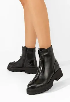 Botine piele imagine
