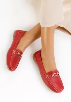 Mocasini dama piele rosii Celetina imagine