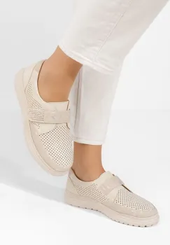 Pantofi casual dama Mayalia bej imagine