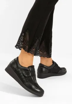 Pantofi casual dama Orveline negri imagine