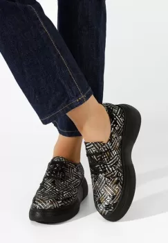 Pantofi casual dama piele Amelise multicolori imagine