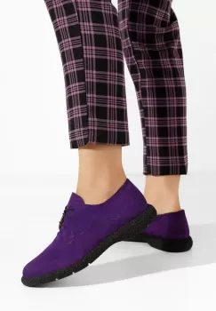 Pantofi casual dama piele Karysa V2 mov imagine