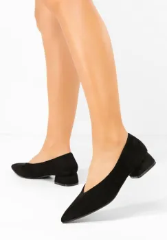 Pantofi cu toc gros Takisa negri imagine