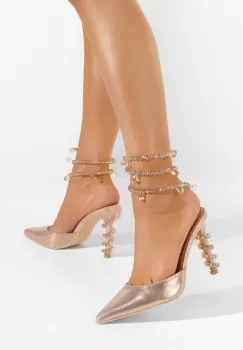 Pantofi cu toc stiletto Madison champagne imagine