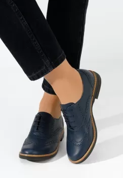 Pantofi dama brogue Emily navy imagine