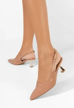 Pantofi slingback Ayako bej imagine