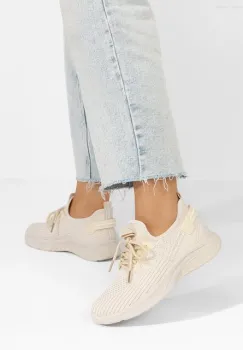 Pantofi sport dama Codrina bej imagine