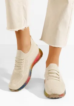 Pantofi sport dama Vadia bej imagine