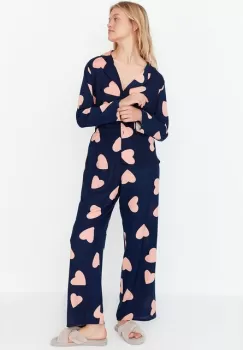 Pijama dama Caelie indigo imagine