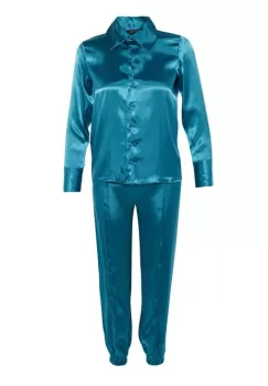 Pijama dama verde Luneda imagine