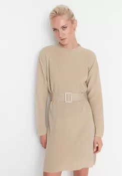 Rochie midi bej Carmona imagine