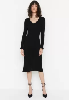 Rochie midi neagra Esperanza imagine