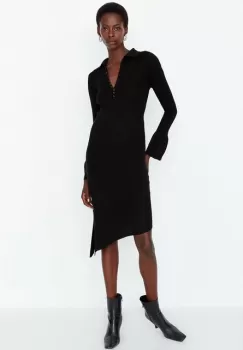 Rochie midi neagra Inca imagine