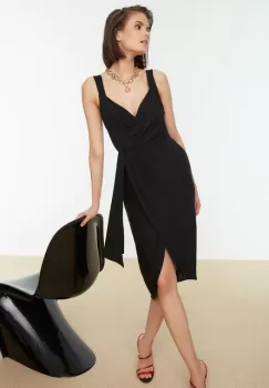 Rochie midi neagra Lidia imagine