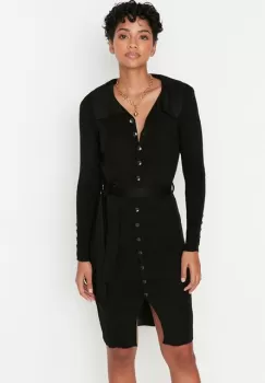 Rochie midi neagra Lorca imagine