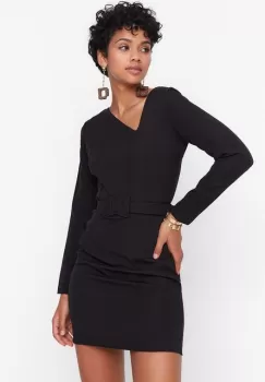 Rochie scurta Kassandra neagra imagine