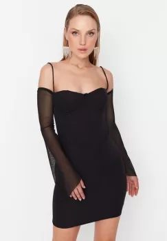 Rochie scurta neagra Jezabell imagine